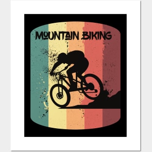 Vintage Mountain Biking Cycling Posters and Art